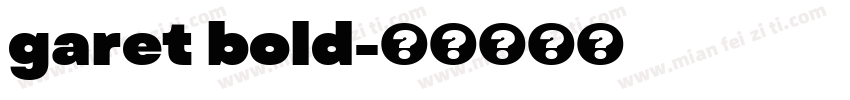 garet bold字体转换